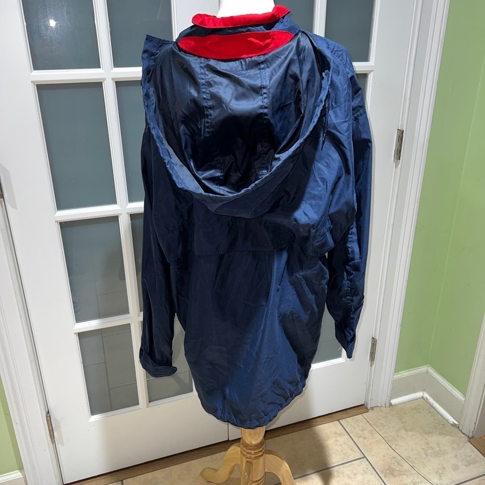 Northern Virginia ice dogs windbreaker spotlight vintage unisex L navy blue - Picture 6 of 7